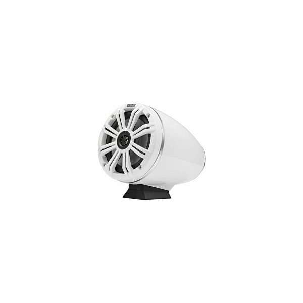 2 haut parleurs cône 6.5'' - KMFC 65W LED - Blanc - Montage à plat - N°1 - comptoirnautique.com 