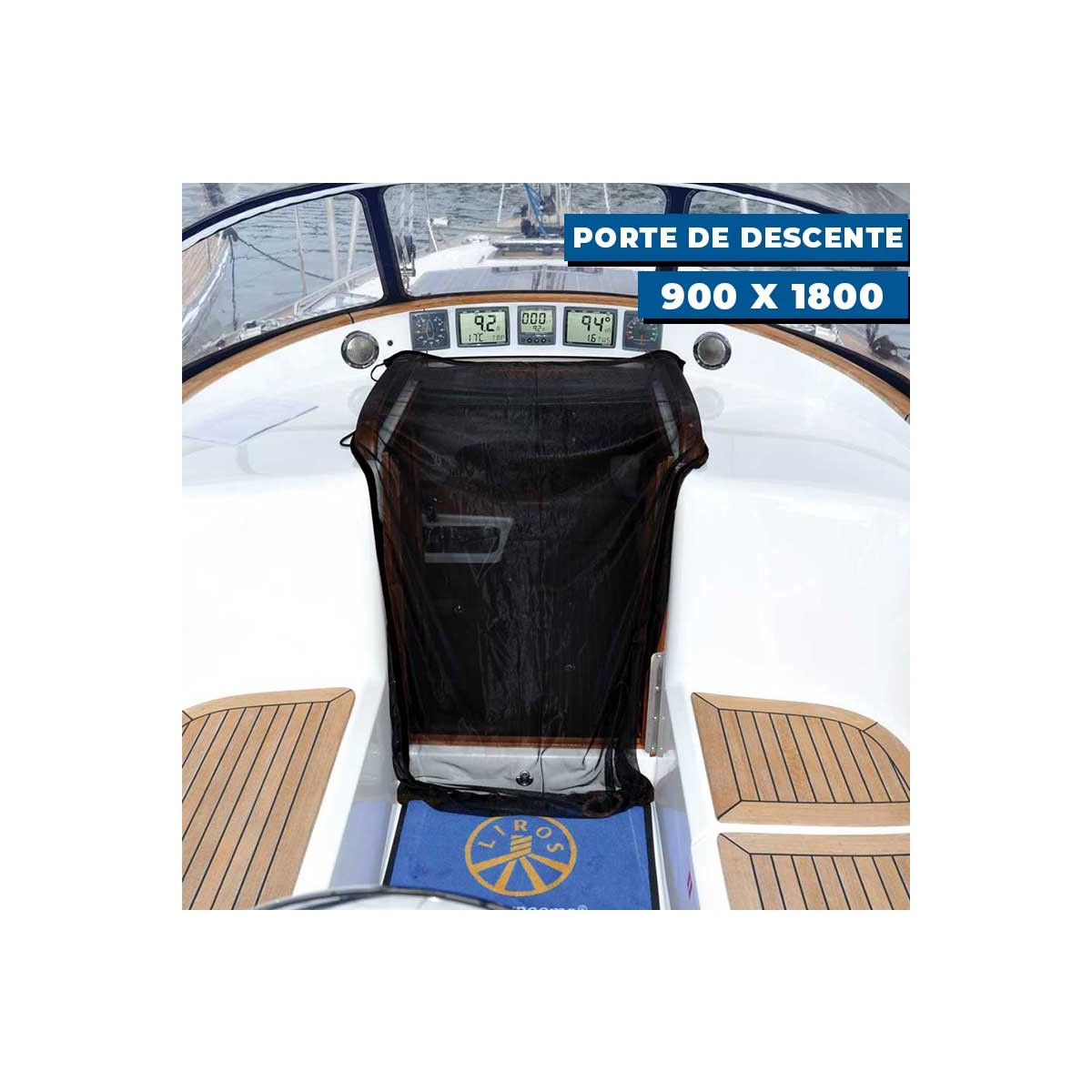 Moustiquaire pour descente waterline design porte de descente 900 x 1800 mm