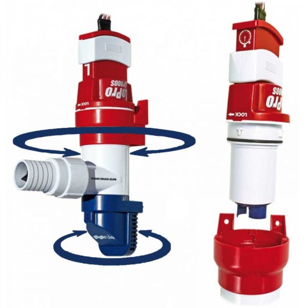 Pompe de cale Rule LP900D immergeable Manuel 12V 3400L/h corps orientable - N°2 - comptoirnautique.com