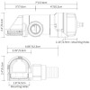 Pompe de cale Rule LP900D immergeable Manuel 12V 3400L/h dimensions - N°4 - comptoirnautique.com