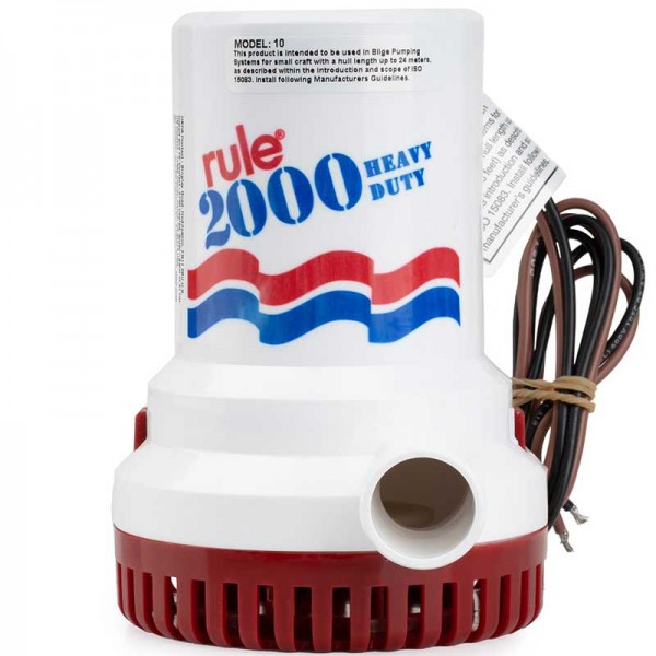 Pompe de cale Rule immergeable 24V 7500L/h - N°1 - comptoirnautique.com 