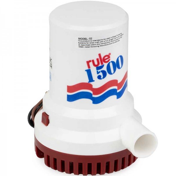 Pompe de cale Rule immergeable 24V 5600L/h - N°1 - comptoirnautique.com