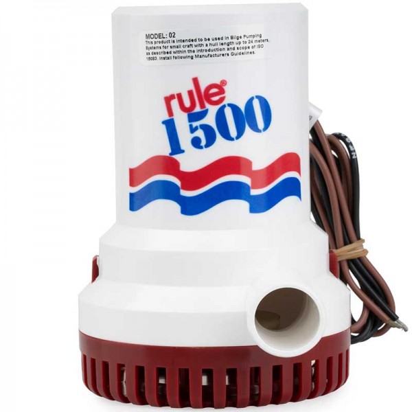Pompe de cale Rule immergeable 24V 5600L/h diamètre sortie de tuyau - N°2 - comptoirnautique.com