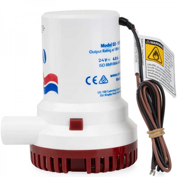 Pompe de cale Rule immergeable 24V 5600L/h câble - N°3 - comptoirnautique.com