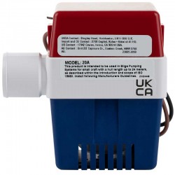 Pompe de cale immergeable Rule 12V 3800L/h côté