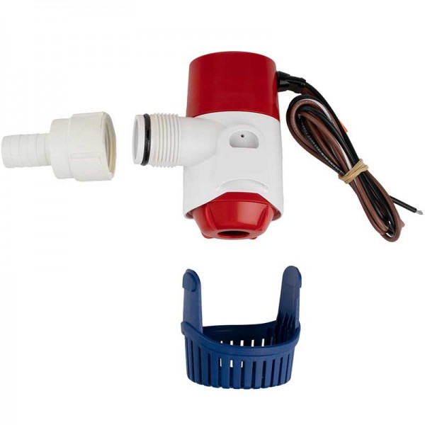 Pompe de cale Rule immergeable auto 12V 1900L/h démontable crépine filtrante - N°2 - comptoirnautique.com