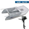 Pack annexe Fun Grise 2,20m + Moteur Suzuki DF2.5S - N°4 - comptoirnautique.com