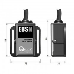 Détecteur d'eau électronique Quick 15A dimensions