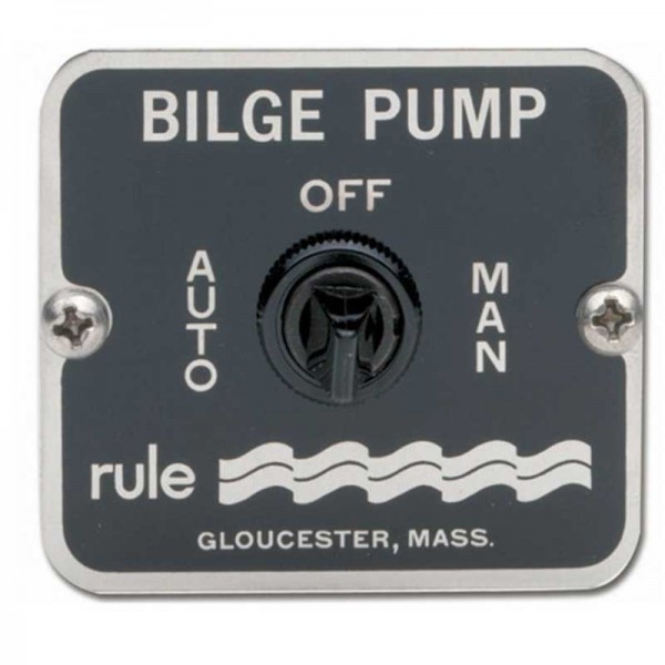 Tableau de commande de pompe Rule 3 positions 12/24V - N°1 - comptoirnautique.com