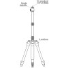 Trépied de fixation amplificateur wifi Deeper et smartphone - Schémas technique - N°2 - comptoirnautique.com