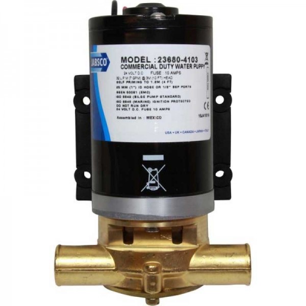 Pompe de cale Jabsco Water Puppy Série 23680 24V 35L/min informations - N°4 - comptoirnautique.com