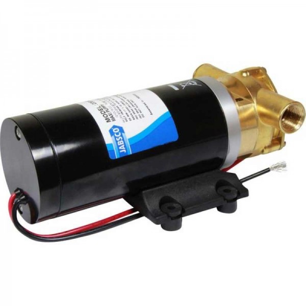 Pompe de cale Jabsco Maxi Puppy 3000 24V 45L/min de dos avec câble - N°3 - comptoirnautique.com