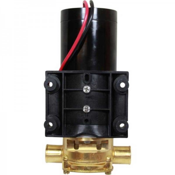 Pompe de cale Jabsco Maxi Puppy 3000 24V 45L/min dessous branchements - N°4 - comptoirnautique.com