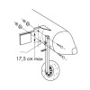 Schéma de montage - Roues sur tubes inox 304 L pour annexe de bateau - N°2 - comptoirnautique.com