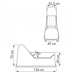 Console jockey pour semi-rigide - schéma
