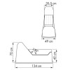 Console jockey pour semi-rigide - schéma - N°2 - comptoirnautique.com