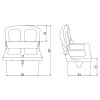 Rear seat for tender - N°3 - comptoirnautique.com 