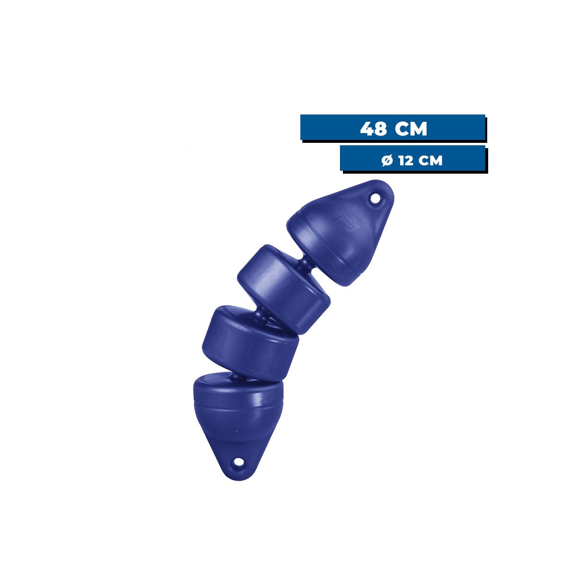 Pare-battage articulé Plastimo bleu - 48 x 12 cm