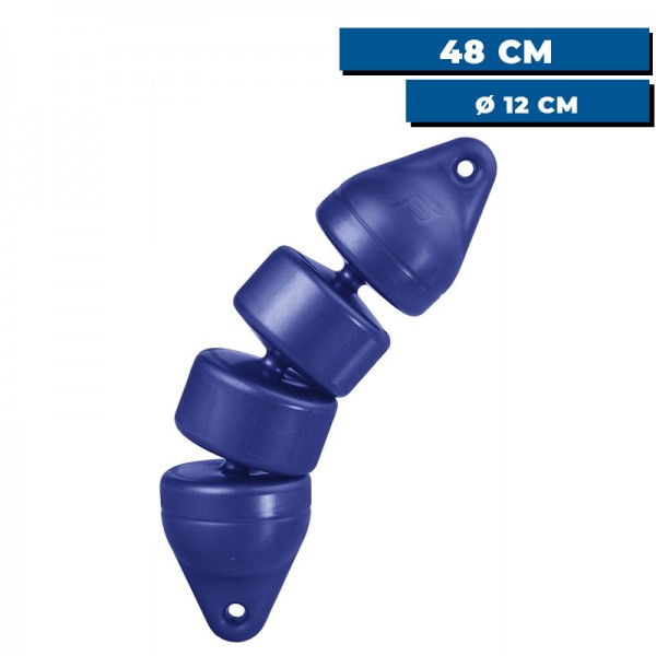 Pare-battage articulé Plastimo bleu - 48 x 12 cm - N°2 - comptoirnautique.com