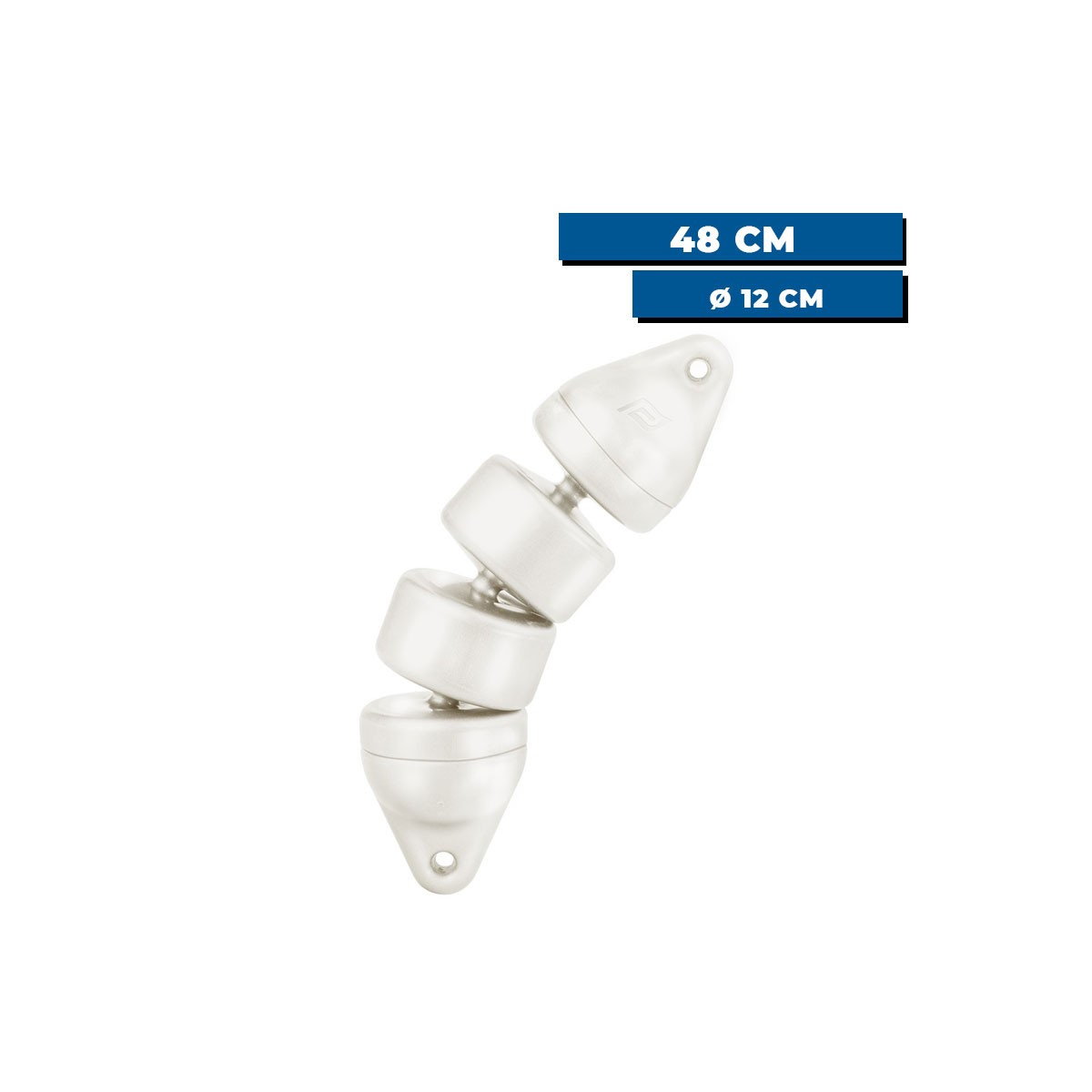 Pare-battage articulé Plastimo blanc - 48 x 12 cm