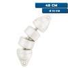 Pare-battage articulé Plastimo blanc - 48 x 12 cm - N°2 - comptoirnautique.com
