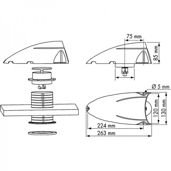 Boîte dorade profilée plastimo dimensions - N°5 - comptoirnautique.com