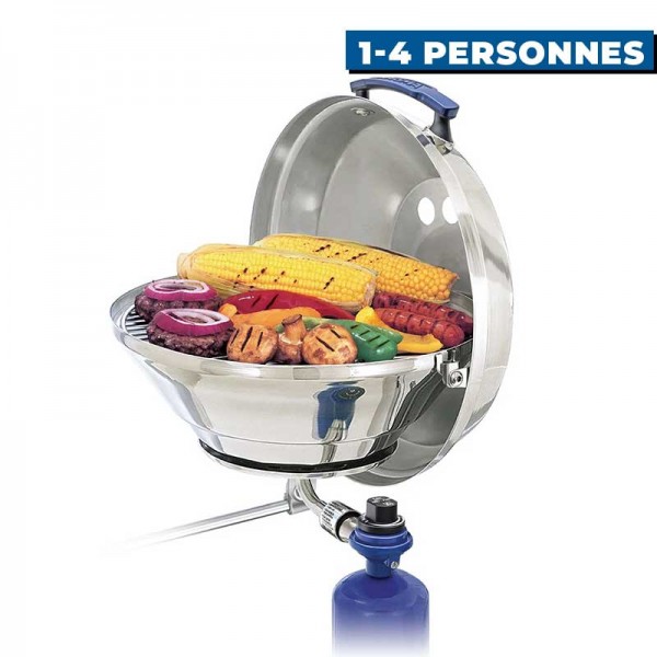 Barbecue à gaz marine Kettle Magma 1 à 4 personnes cuisson viande légumes - N°2 - comptoirnautique.com