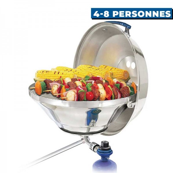 Barbecue à gaz marine Kettle Magma 4 à 8 personnes cuisson viande légumes brochettes - N°4 - comptoirnautique.com