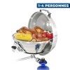 Barbecue à gaz marine Kettle 3 + réchaud Magma 1 à 4 personnes cuisson - N°2 - comptoirnautique.com