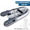 Annexe gonflable Yacht - PVC + coque simple aluminium - MX-270/0 RAB S - N°2 - comptoirnautique.com 
