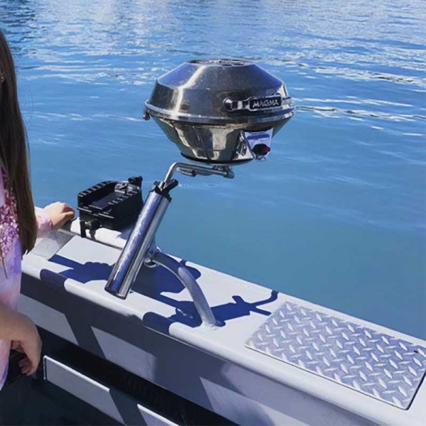 Support pour barbecue Marine Kettle pour porte-canne à pêche Magma sur porte canne à pêche balcon - N°4 - comptoirnautique.com