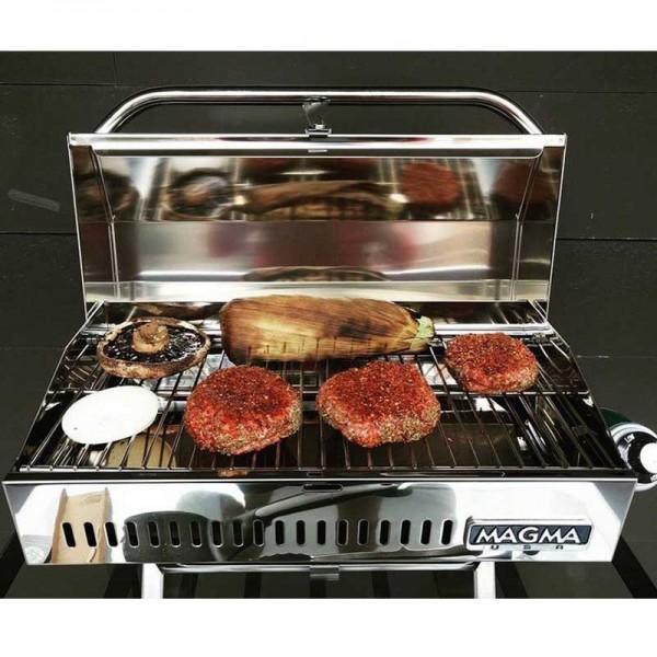 Barbecue à gaz Gourmet Newport II Magma cuisson viande et légumes - N°6 - comptoirnautique.com