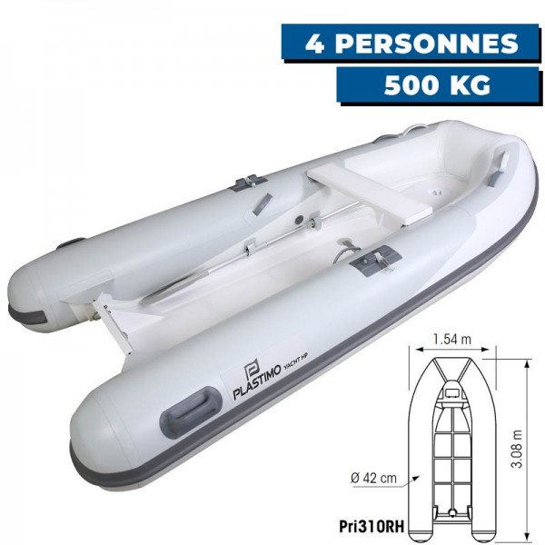 Annexe gonflable Yacht HP - Hypalon + coque double polyester - Pri310RH - N°4 - comptoirnautique.com