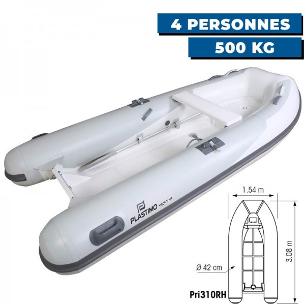 Annexe gonflable Yacht HP - Hypalon + coque double polyester - Pri310RH - N°4 - comptoirnautique.com 
