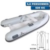 Annexe gonflable Yacht HP - Hypalon + simple coque polyester - Pri310VH - N°3 - comptoirnautique.com 