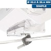 Supporto per barbecue rettangolare e tavolo da taglio su tubo orizzontale - N°2 - comptoirnautique.com