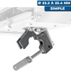 Supporto per barbecue rettangolare e tavolo da taglio su tubo orizzontale - N°3 - comptoirnautique.com