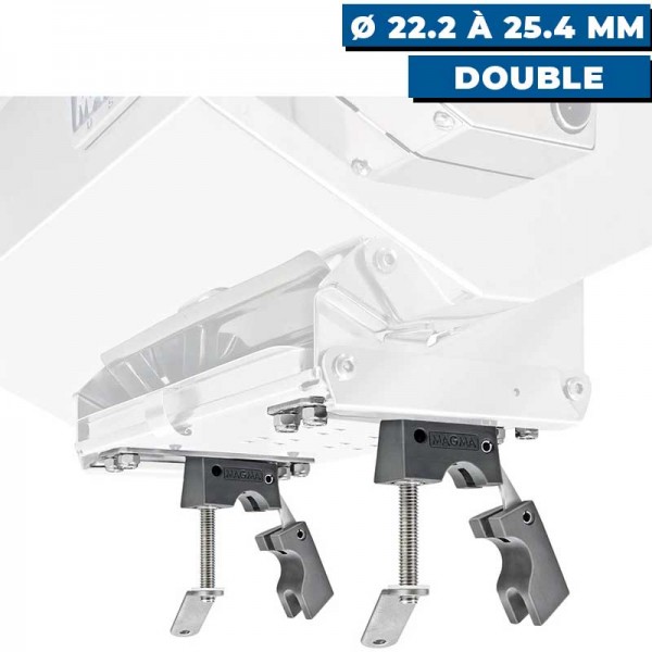 Supporto per barbecue rettangolare e tavolo da taglio su tubo orizzontale - N°5 - comptoirnautique.com