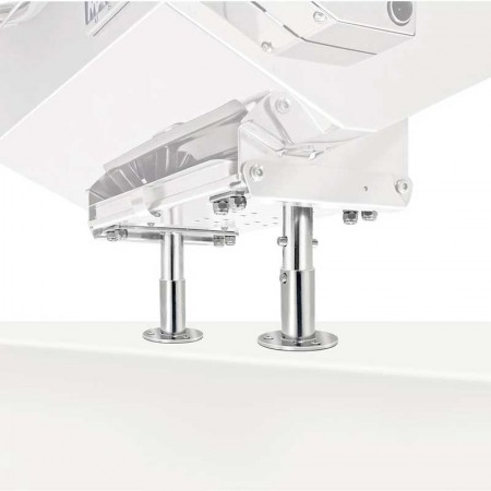 Support pour barbecue rectangle et table à découper sur plat pont Magma