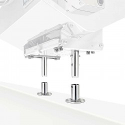 Support pour barbecue rectangle et table à découper sur plat pont Magma à insérer dans bases