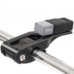 Éclairage orientable à LED pour barbecue Magma repliée et éteinte