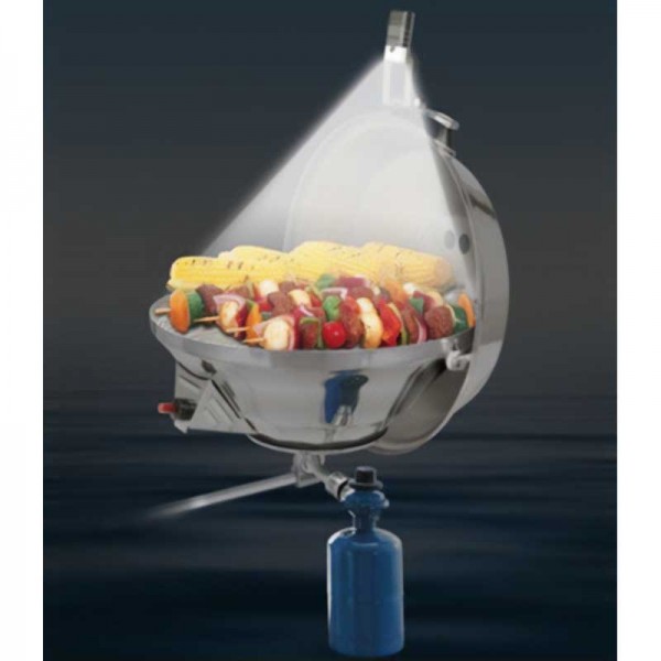 Éclairage orientable à LED pour barbecue Magma sur barbecue Marine Kettle - N°4 - comptoirnautique.com