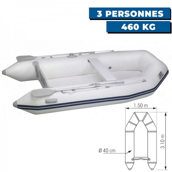 Annexe coque rigide pliable Plastimo - dimensions - N°2 - comptoirnautique.com