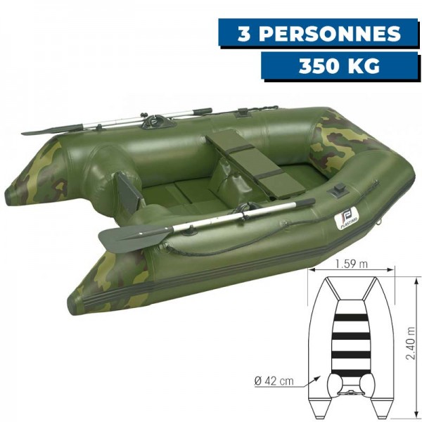 Annexe Fish Compact - 3 places - dimensions - N°2 - comptoirnautique.com