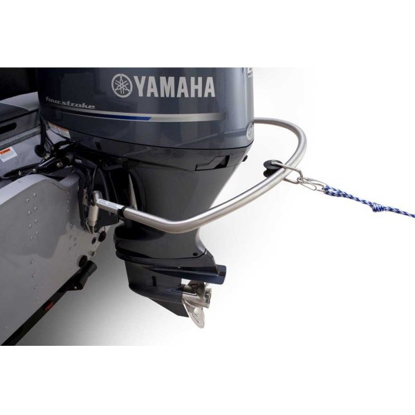 Arceau de traction pour moteurs hors-bord TurboSwing sur moteur avec cordage vue côté - N°11 - comptoirnautique.com
