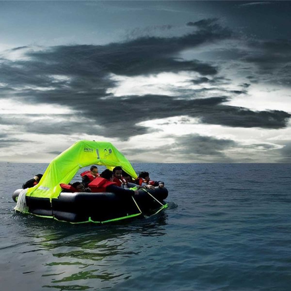 Radeau de survie hauturier compact avec armement complet +24H 10 naufragés avec armement complet - N°19 - comptoirnautique.com