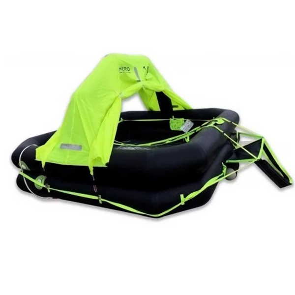 Radeau de survie hauturier compact avec armement complet +24H de côté - N°10 - comptoirnautique.com