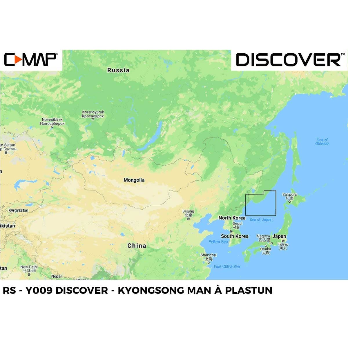 Carte C-MAP DISCOVER X - Zone Asie & Pacifique - RS-Y009 - kyongsong man à Plastun