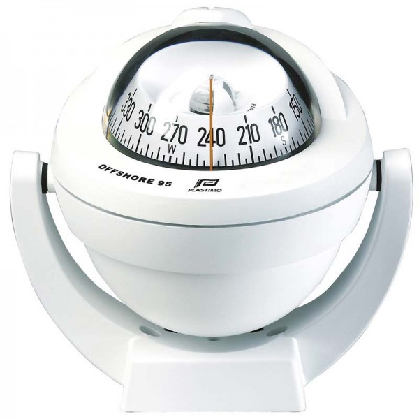 Compas Offshore 95 - sur étrier - noir / rose conique blanche - N°5 - comptoirnautique.com