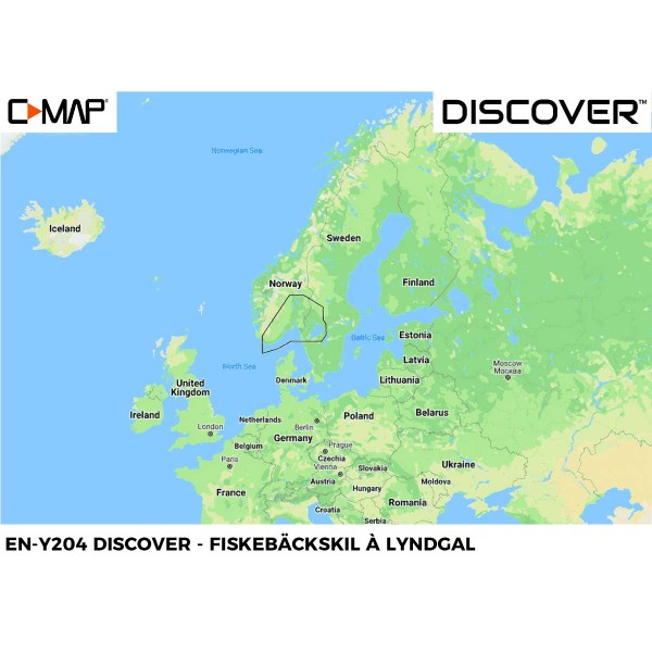EN-Y204-MS : Fiskebäckskil à Lyndgal - Carte C-MAP DISCOVER - Zone EUROPE du Nord - N°29 - comptoirnautique.com 
